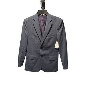 Pino Porte Boys Wool Blend Suit Jacket Blazer in Blue Size 16 NWOT